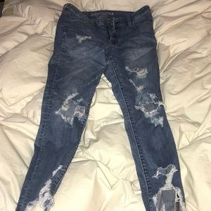 american eagle ripped jeans